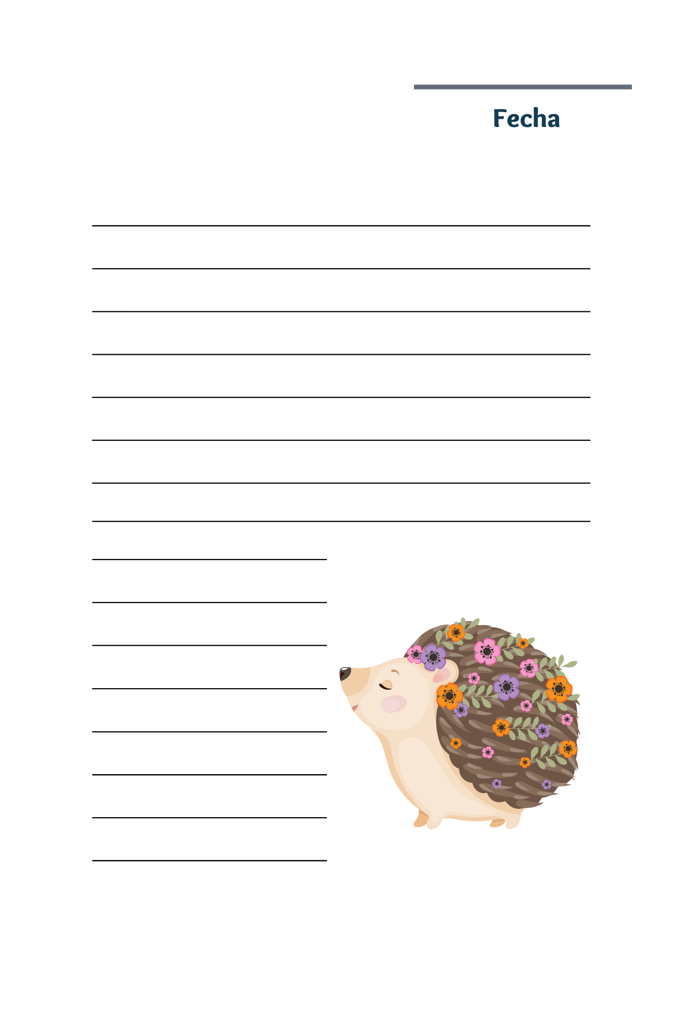 Spring Journal in Spanish (Printable)