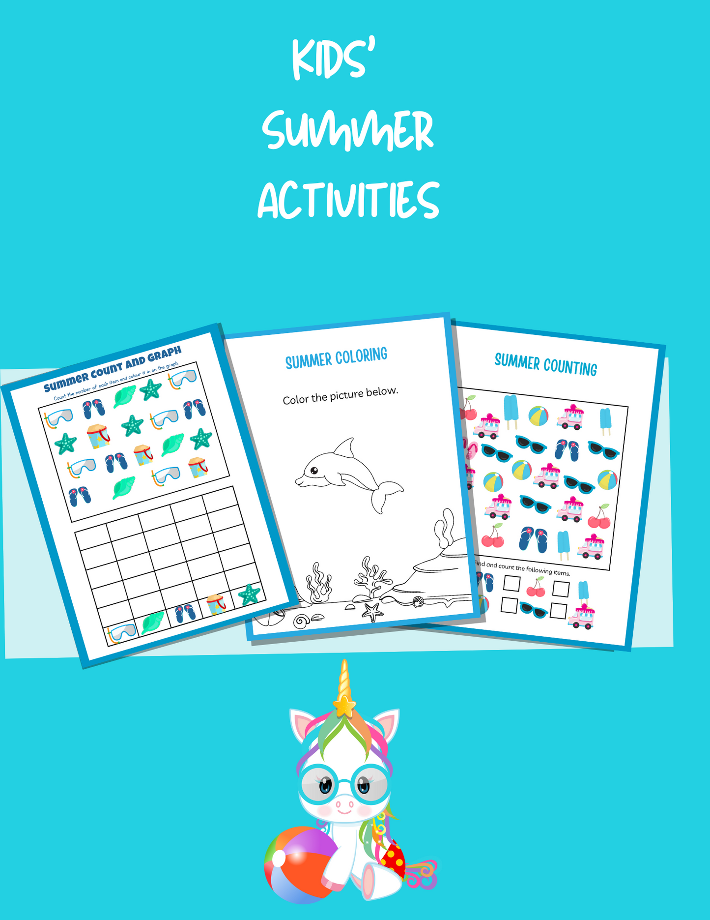 Kid's Summer Activity Book (Printable)