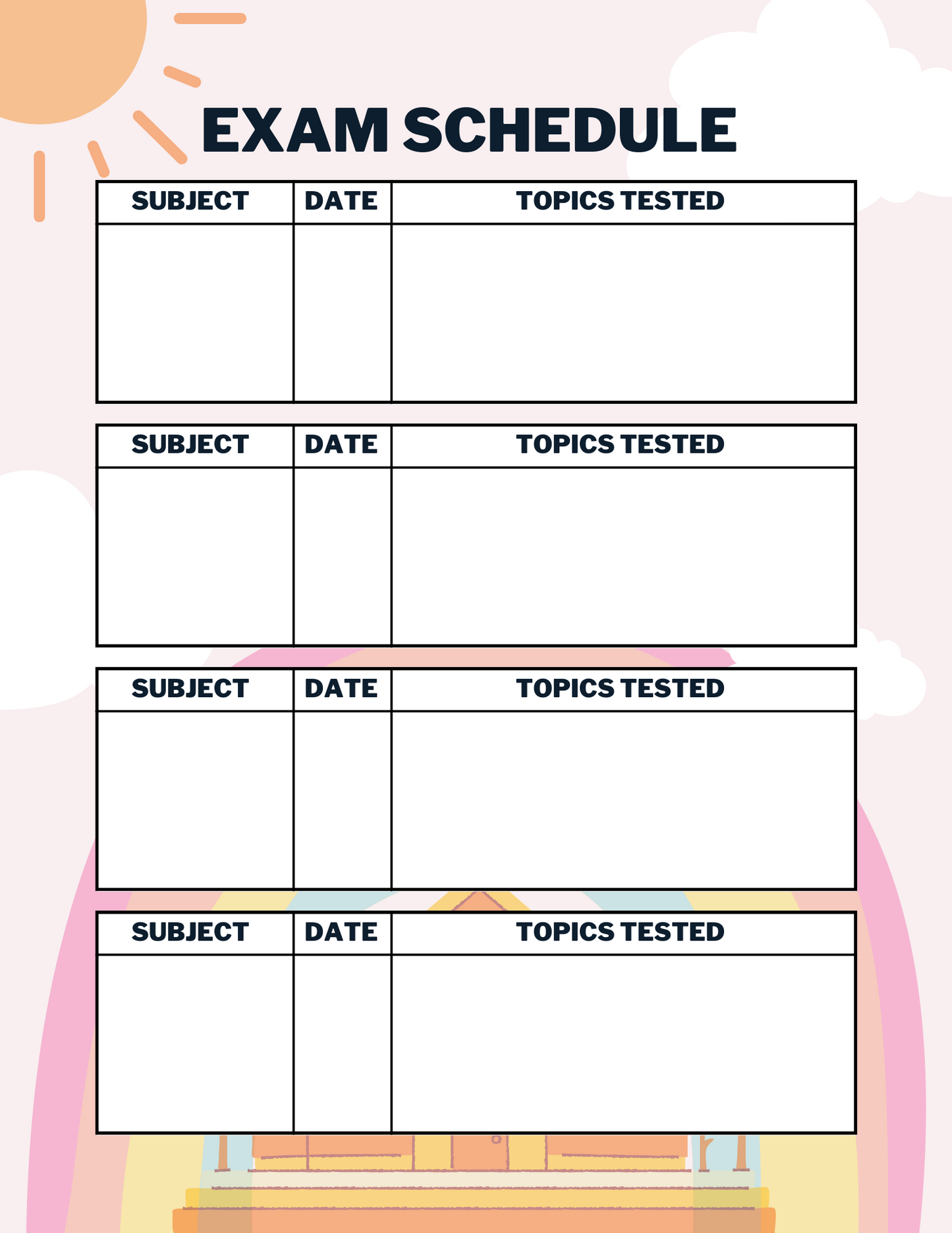 My Academic Planner (PDF Printable)