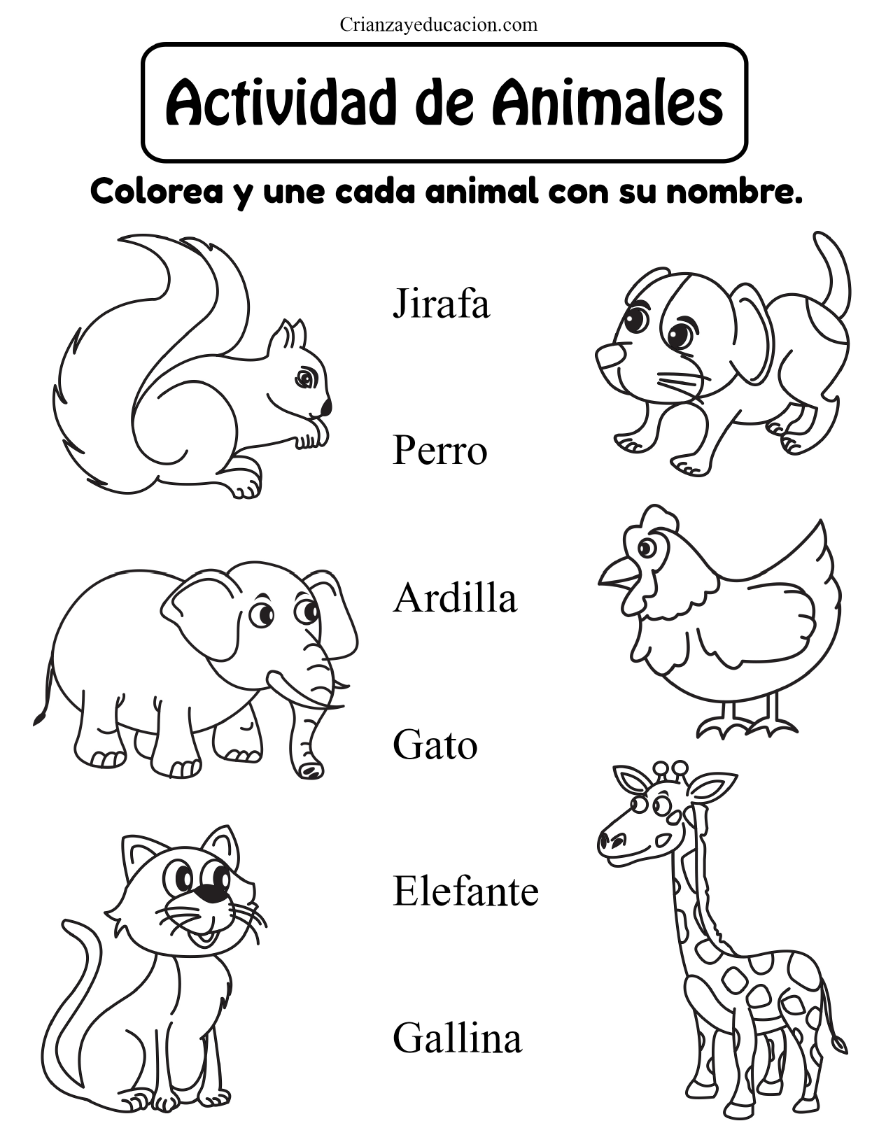 Spanish Activity Worksheets