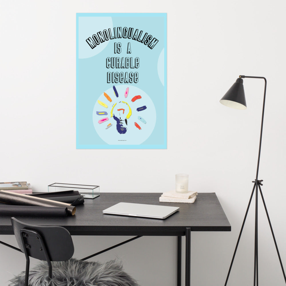 Proud of My Accent Poster, Classroom Decor, Bilingual Poster, Back To School, Office Decor, Bilingual Poster for Classroom,