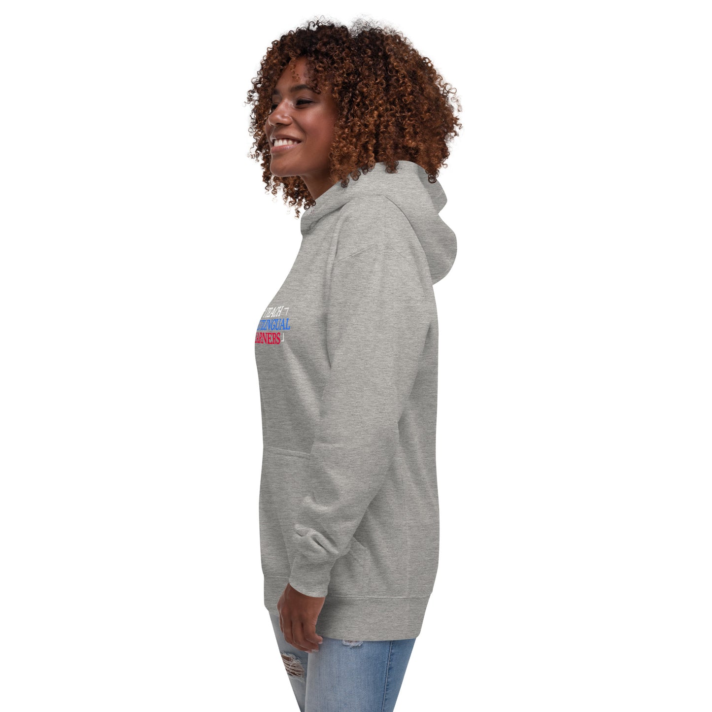 Sudadera con capucha para profesor de aprendizaje multilingüe