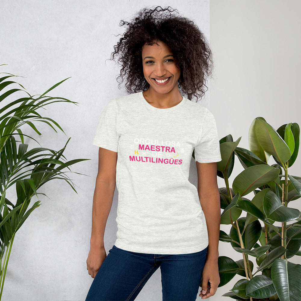 Orgullosa Maestra De multilingues t-shirt