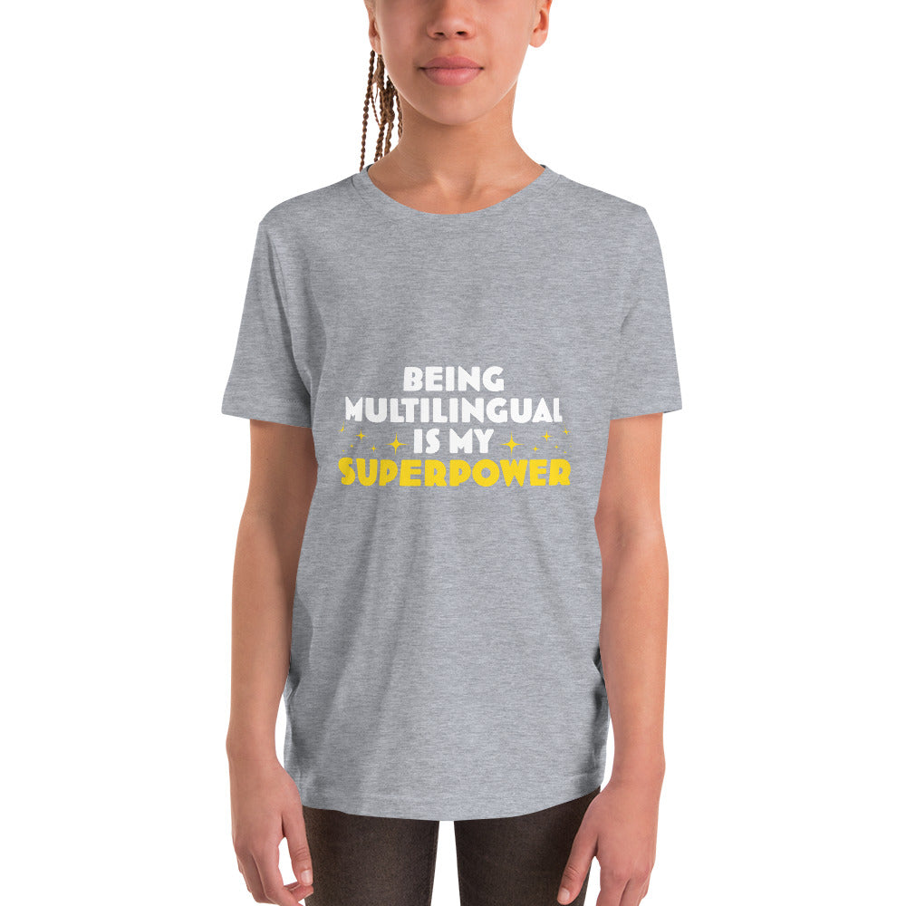 Proud Multilingual Youth Short Sleeve T-Shirt