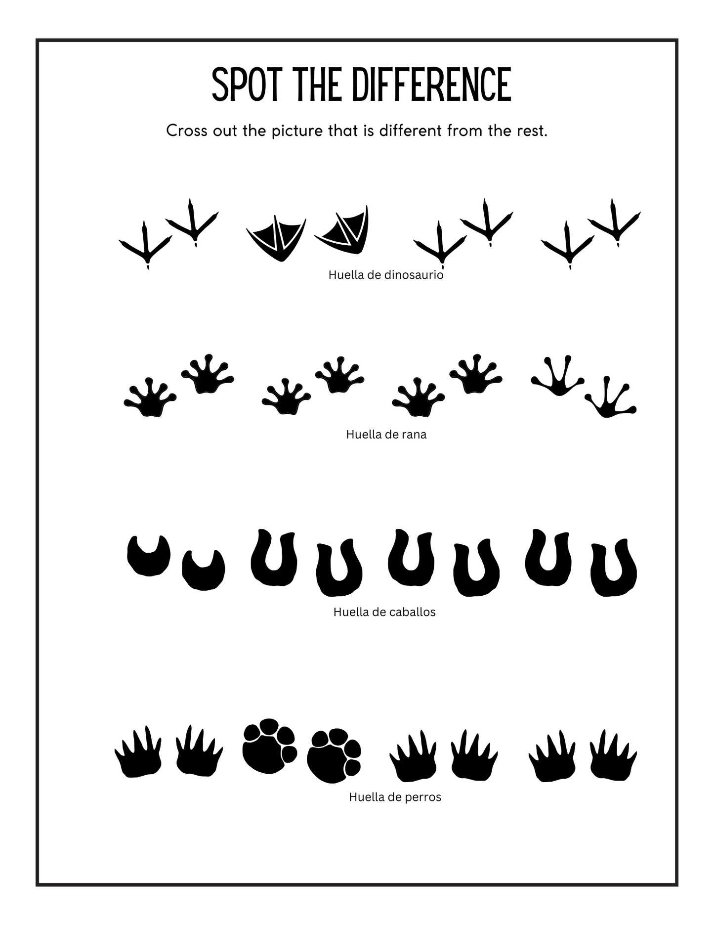 Children's Spanish Jungle Activity Pack - PDF