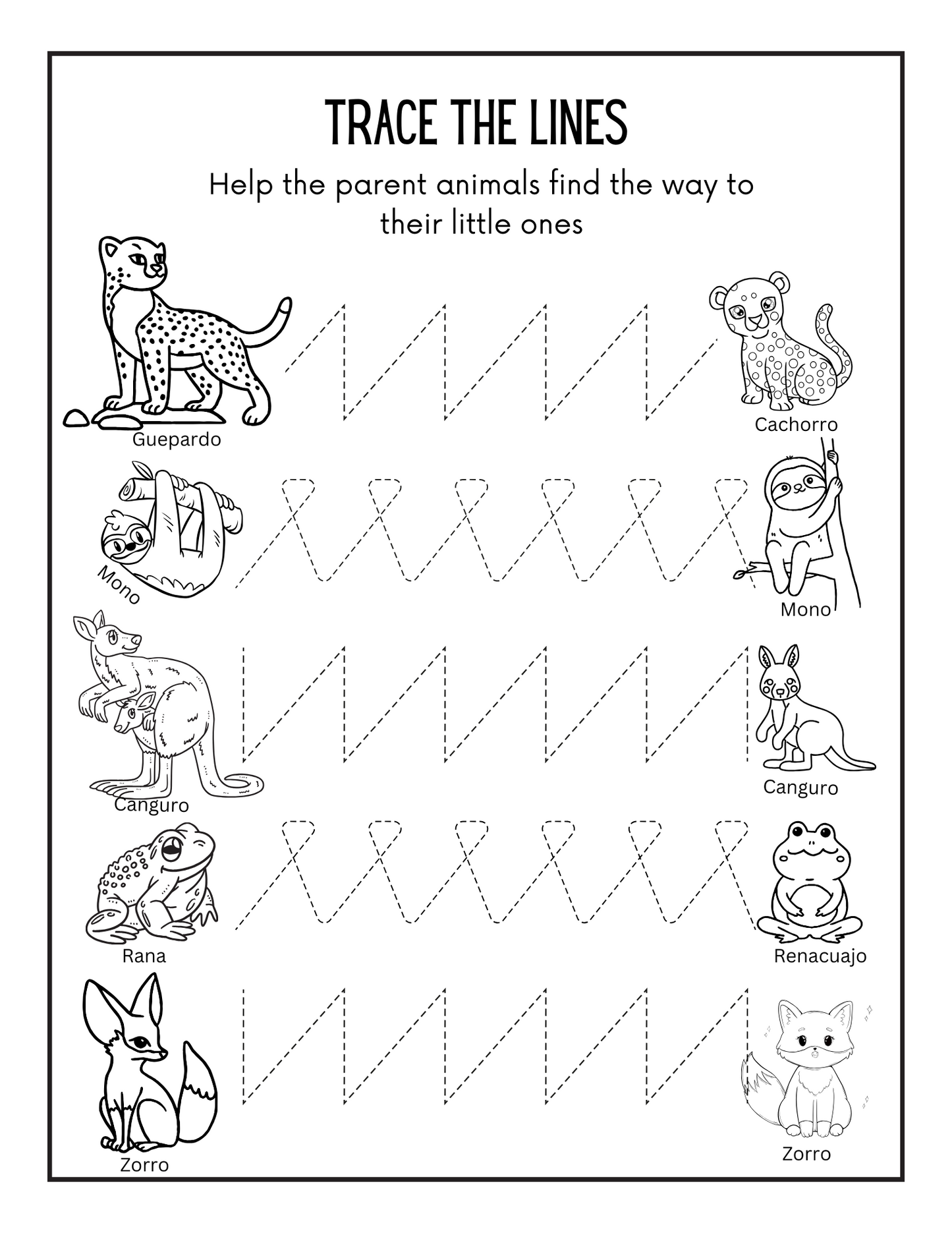 Children's Spanish Jungle Activity Pack - Paperback