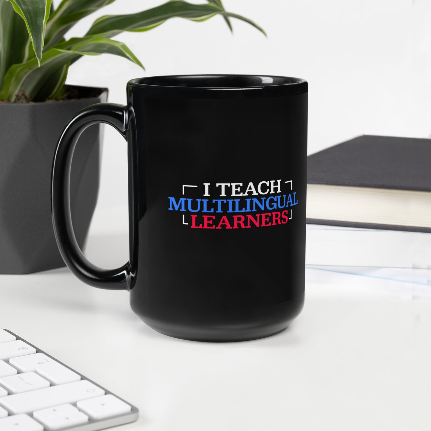 Multilingual learner Black Glossy Mug