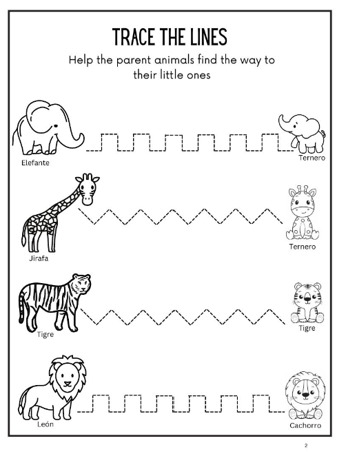 Children's Spanish Jungle Activity Pack - Paperback
