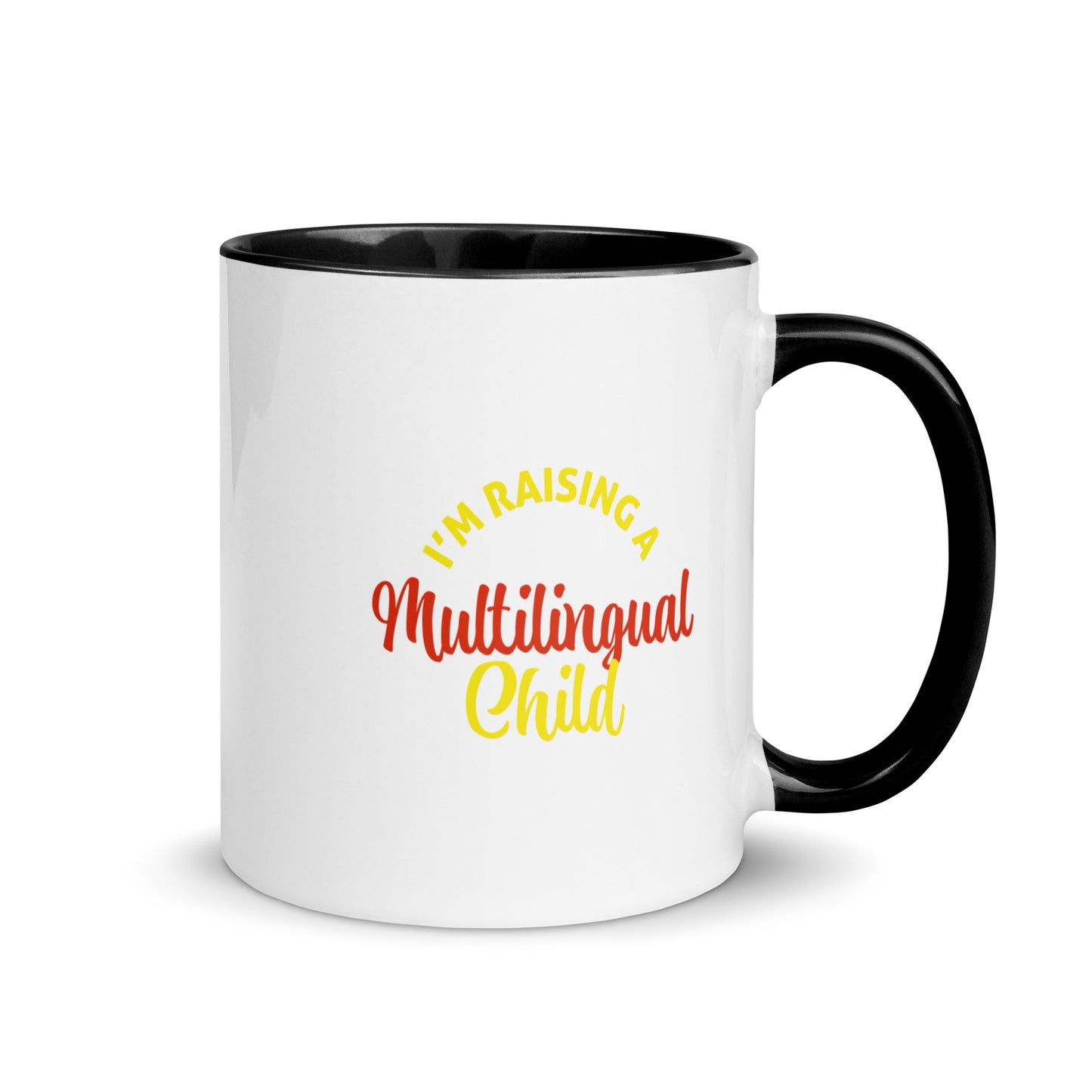 Raising Multilingual Mug with Color Inside.
