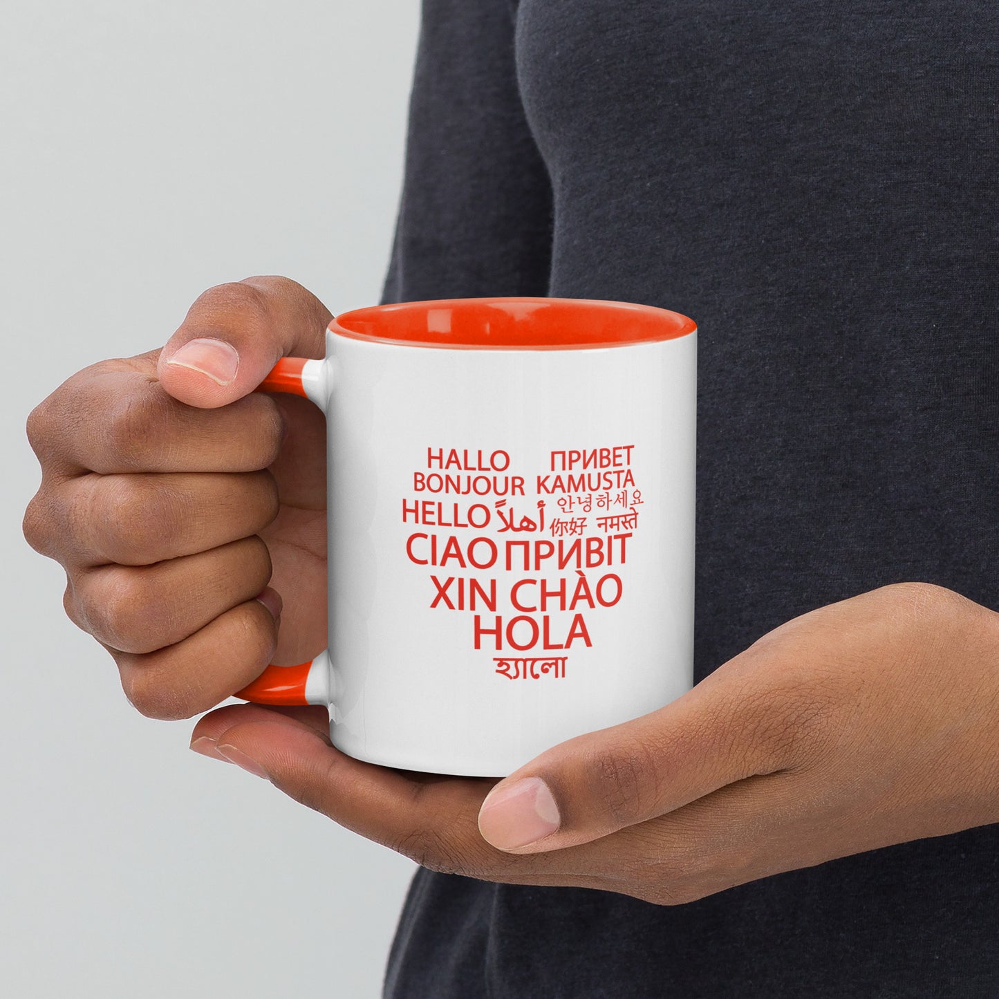 Taza Hello Heart con interior de color