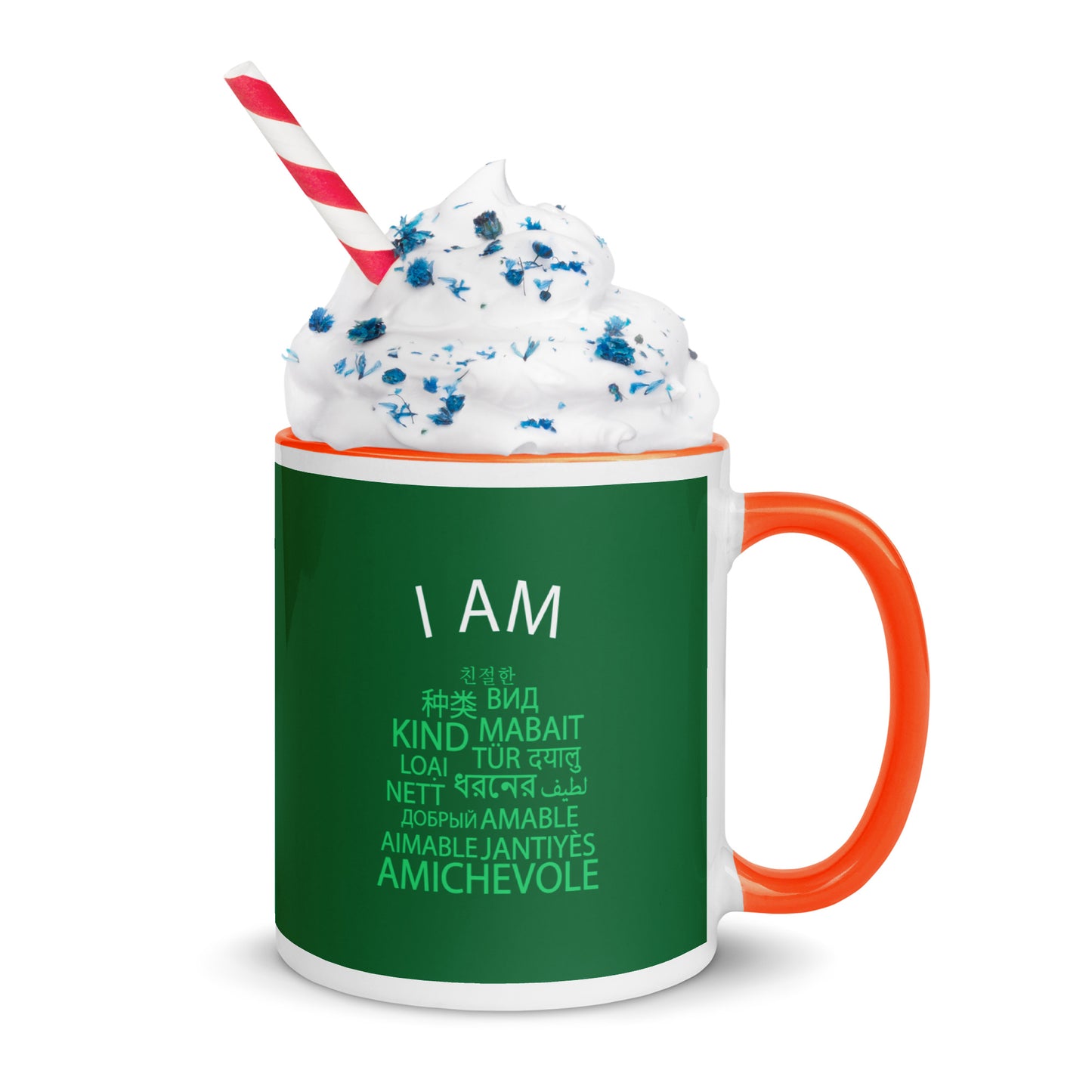 Taza Soy Amable con Color en el Interior.