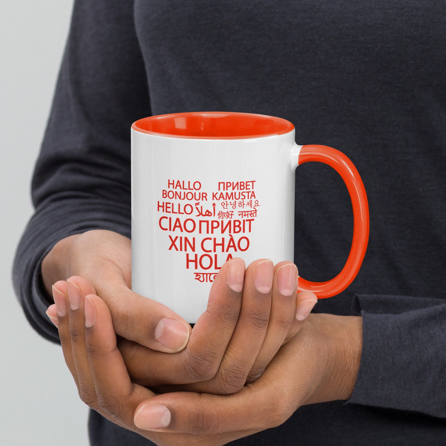 Taza Hello Heart con interior de color