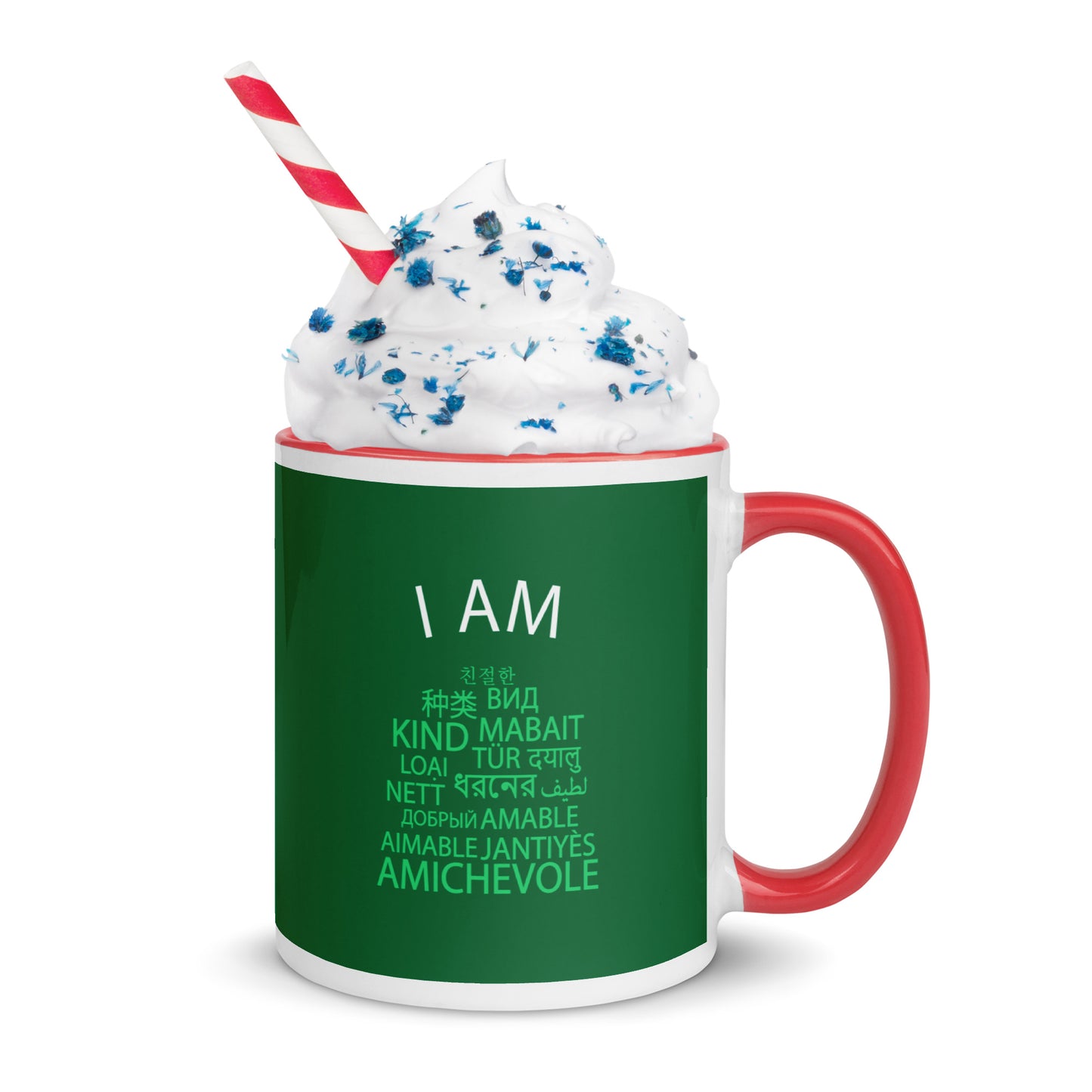 Taza Soy Amable con Color en el Interior.