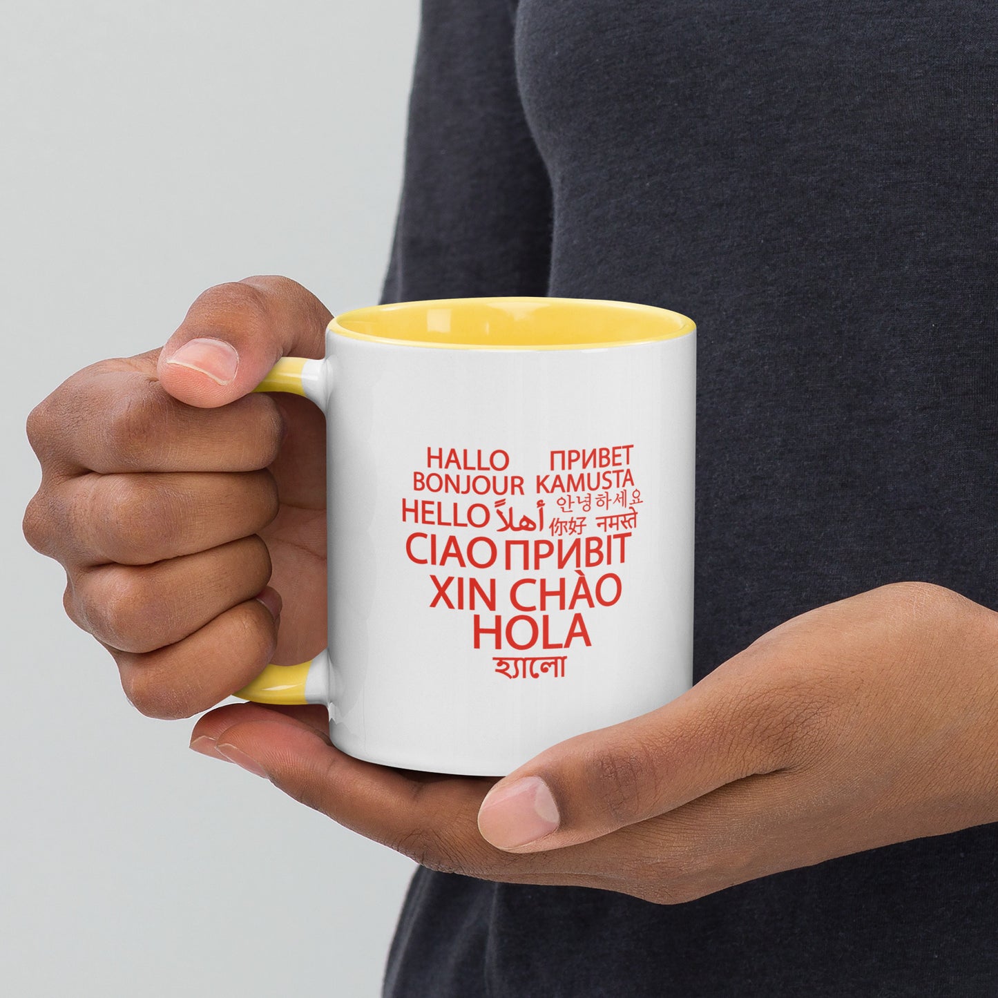 Taza Hello Heart con interior de color