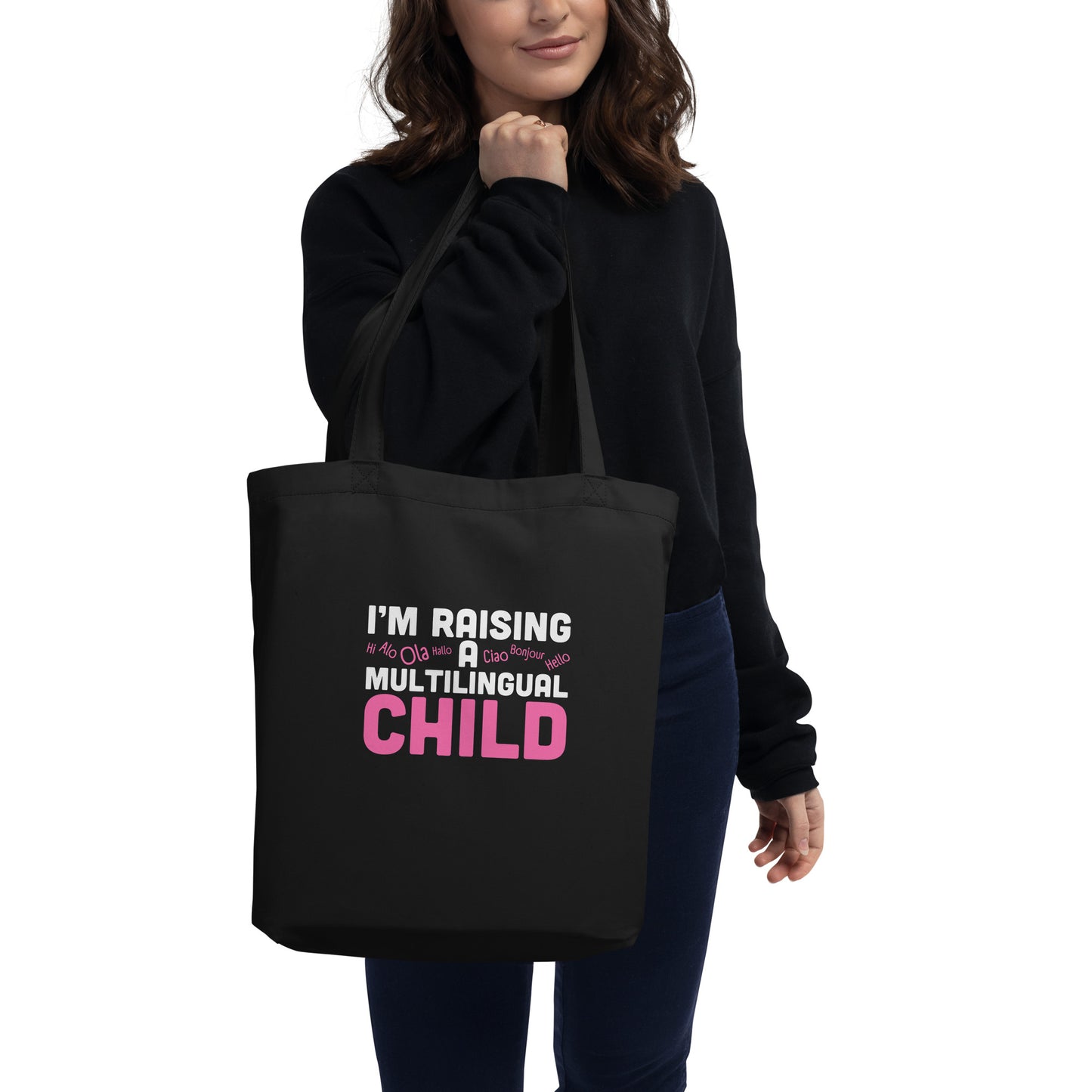 raising Multilingual Eco Tote Bag.