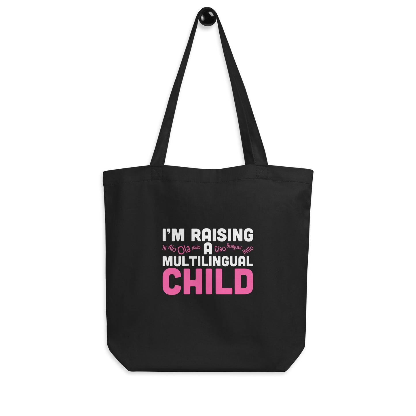 raising Multilingual Eco Tote Bag.