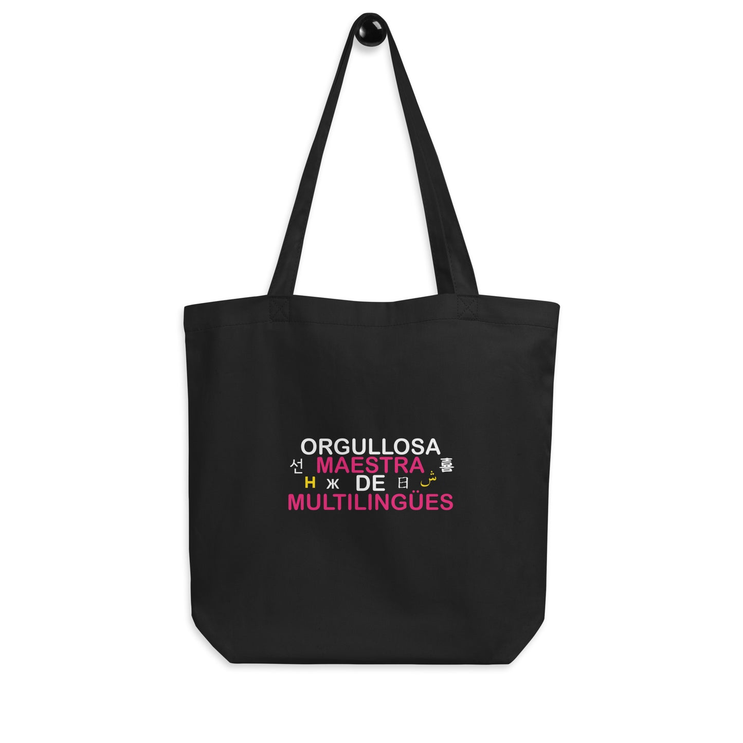 Bolso tote ecológico Orgullosa Maestra De Multilingues.
