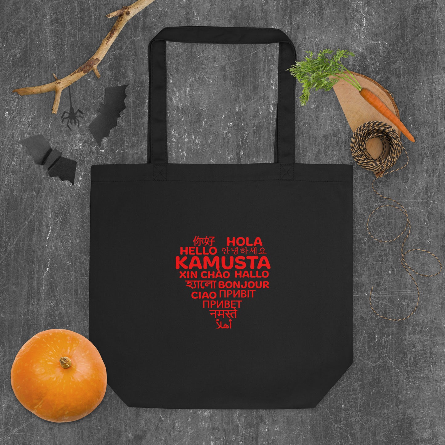 Hello In Different Languages Tote Bag