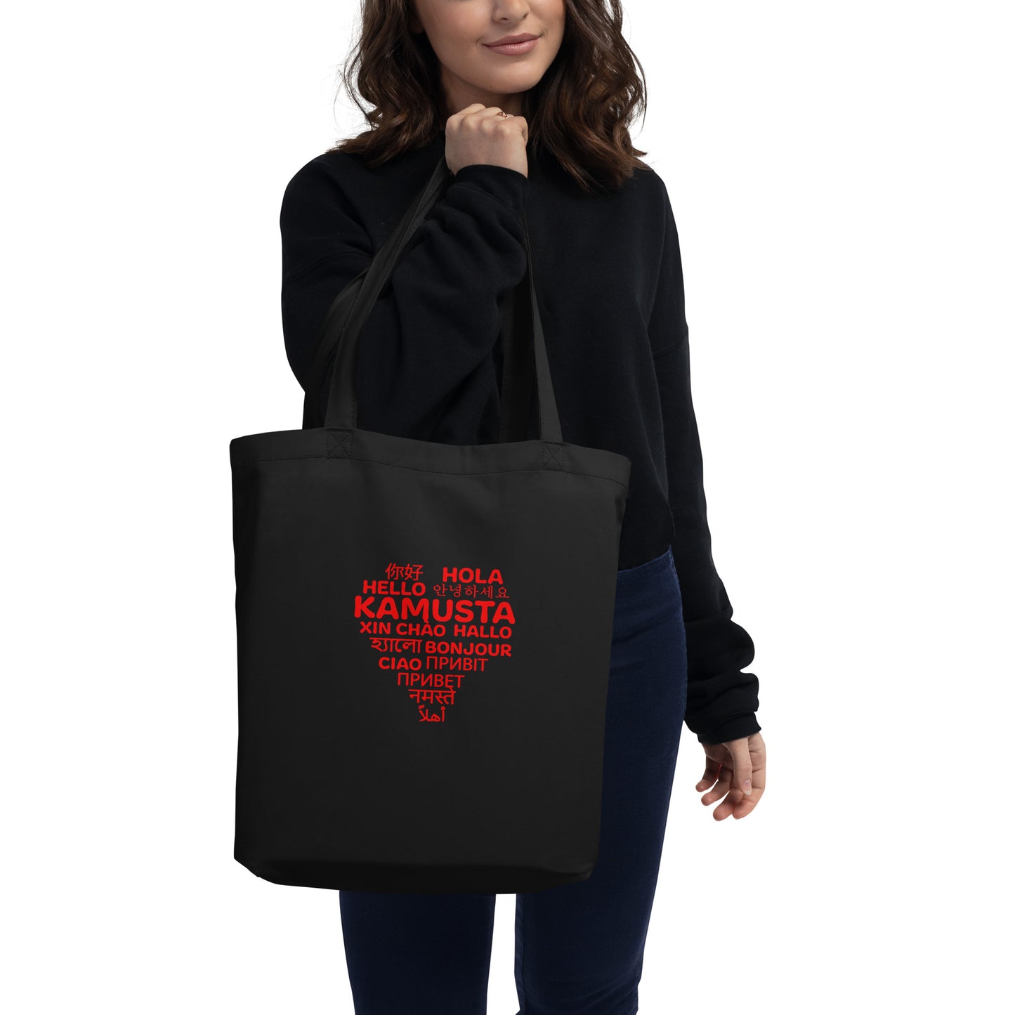 Hello In Different Languages Tote Bag