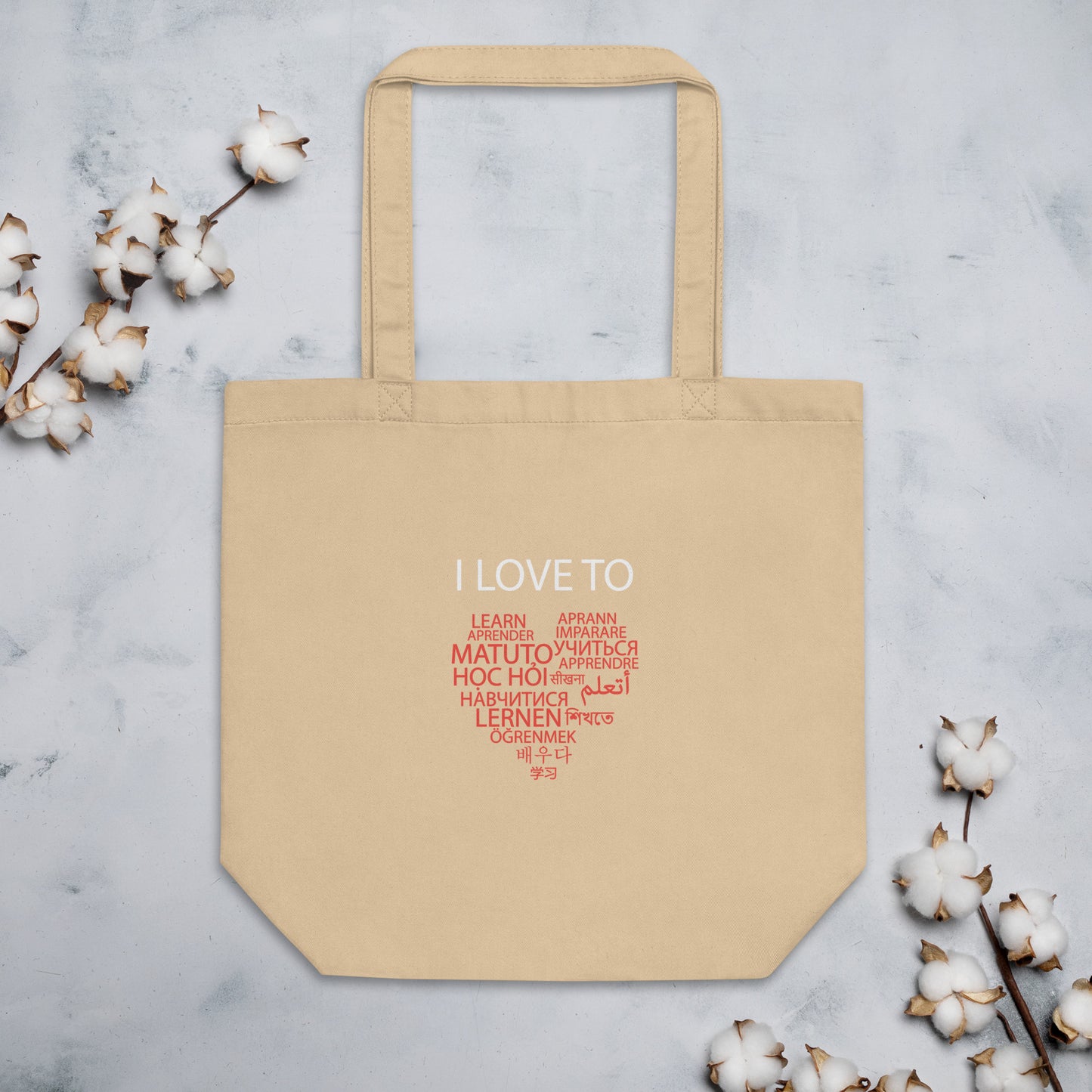 I Love To Learn Eco Tote Bag