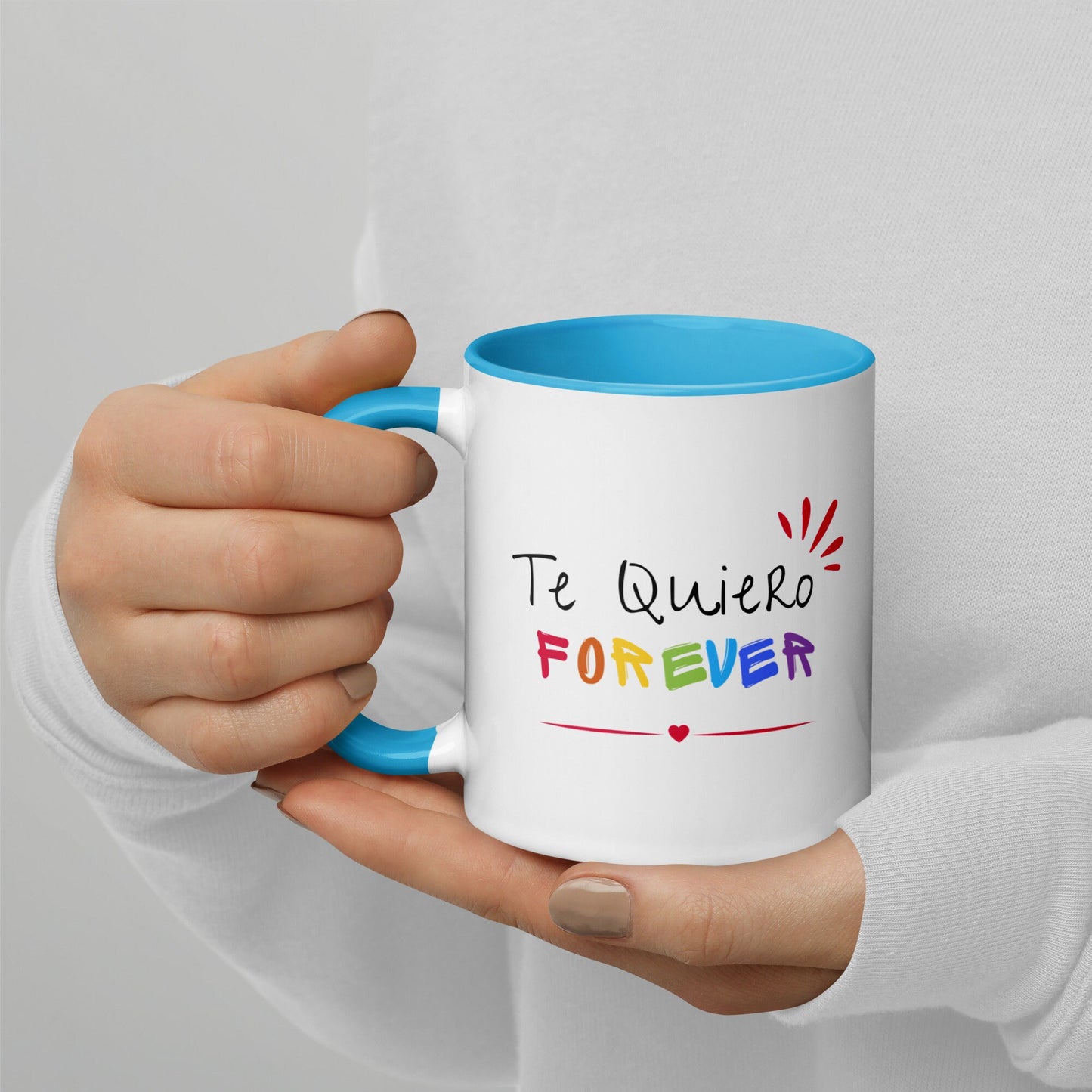 Te Quiero Forever Mug with Color Inside
