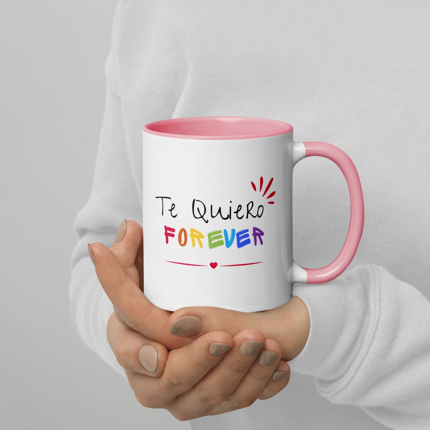 Te Quiero Forever Mug with Color Inside