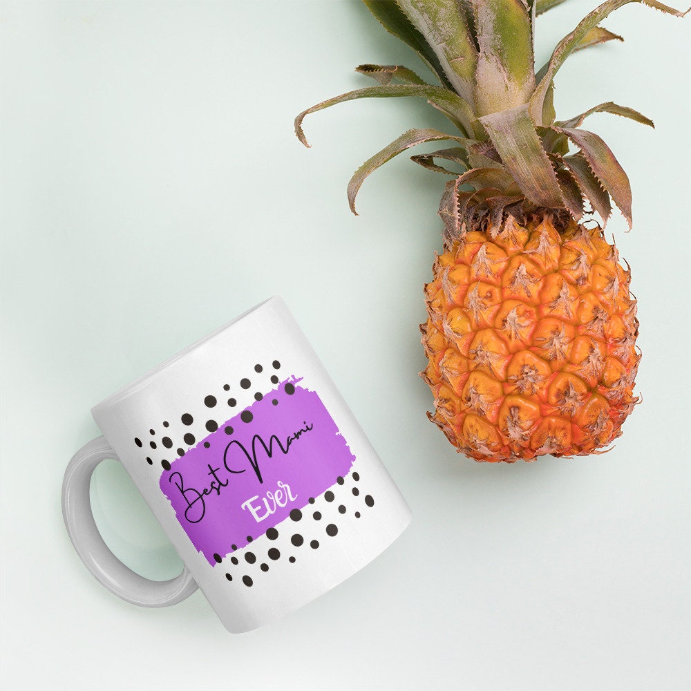 Best Mami Ever White glossy mug