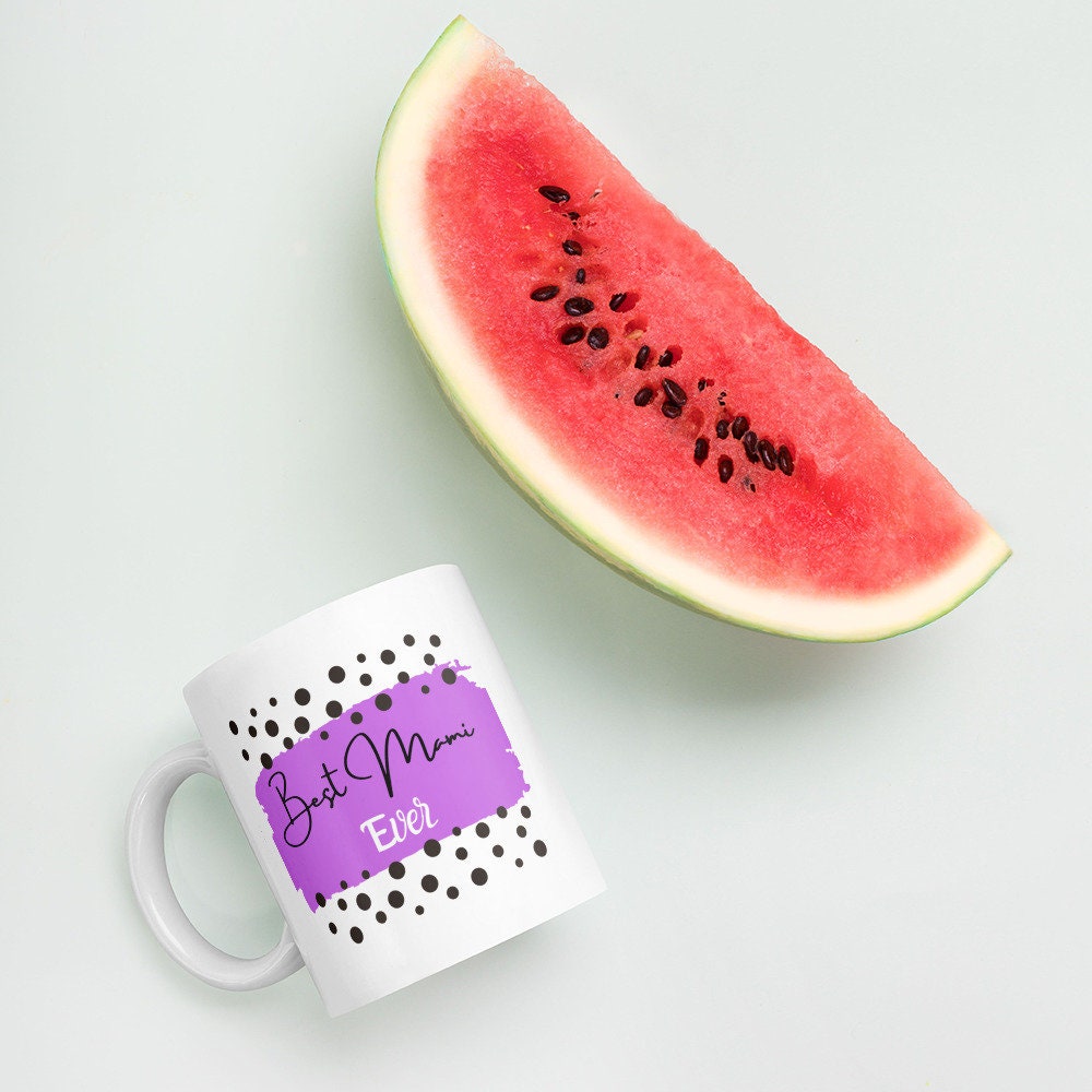 Best Mami Ever White glossy mug