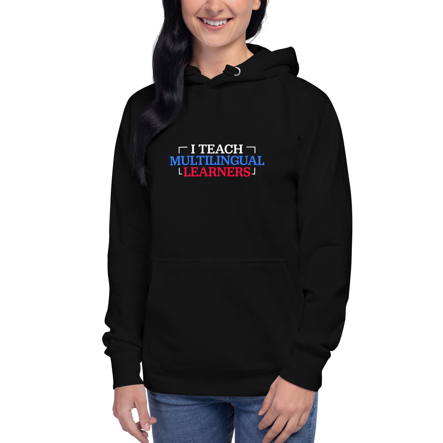 Sudadera con capucha para profesor de aprendizaje multilingüe