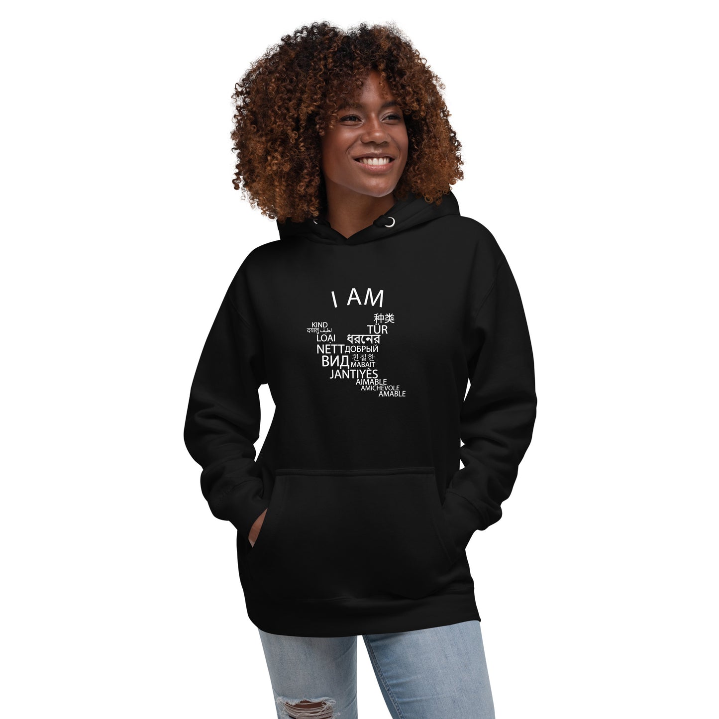 Soy una sudadera con capucha amable