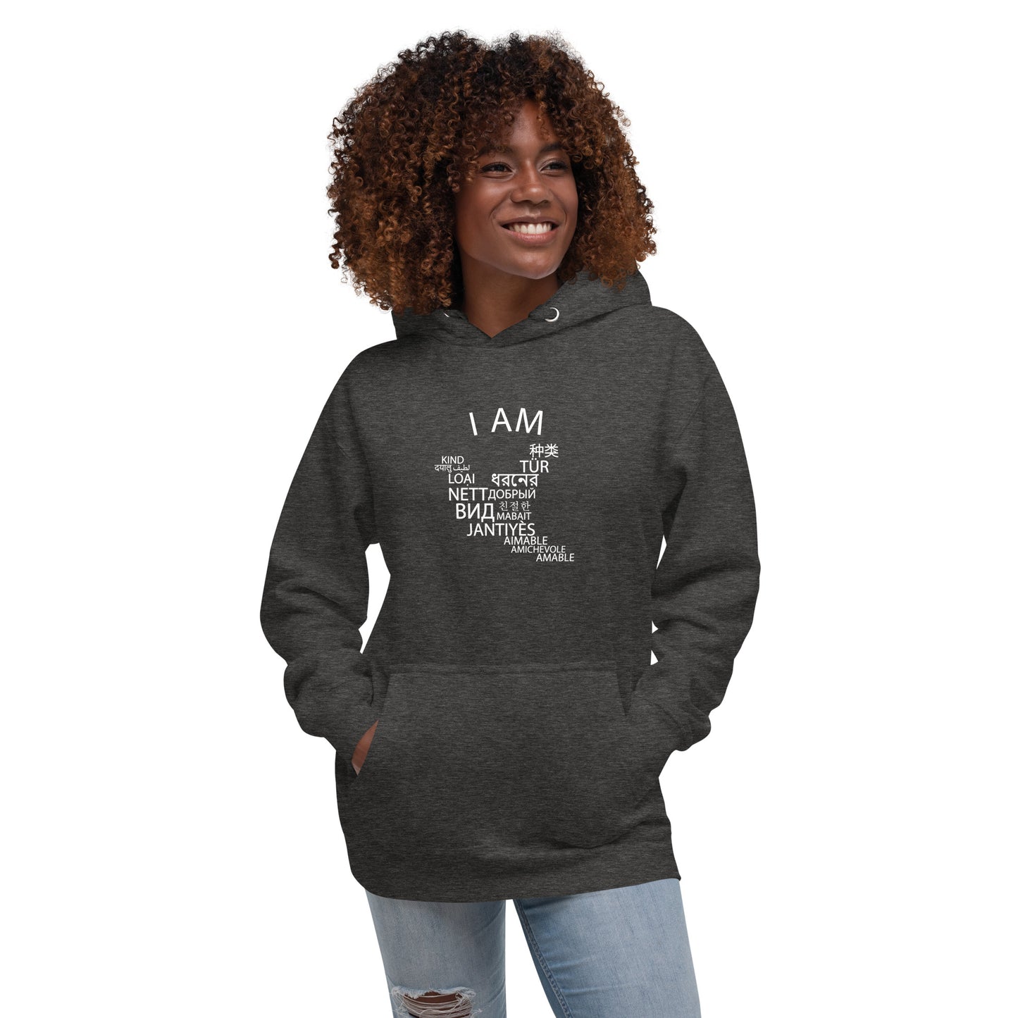Soy una sudadera con capucha amable