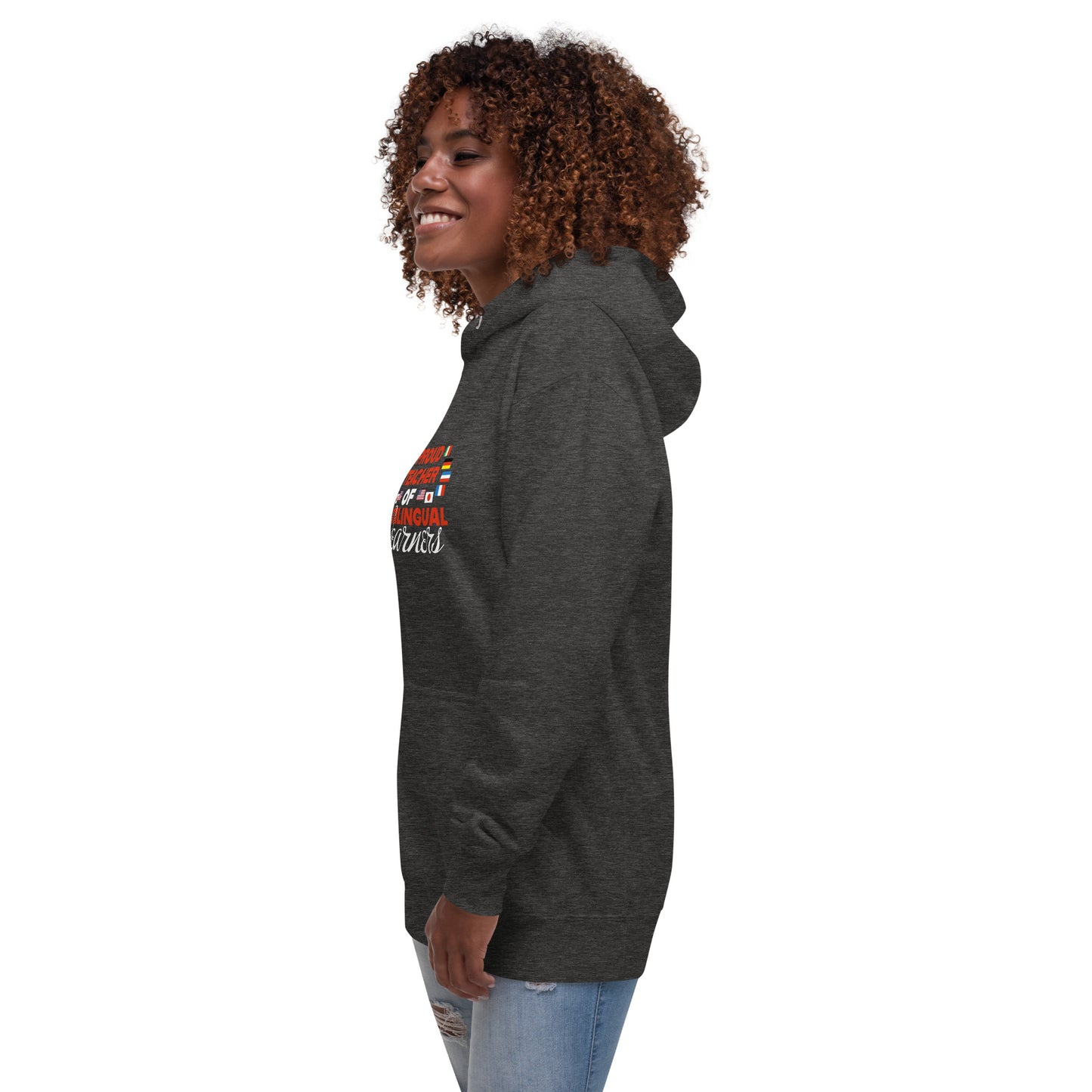Sudadera con capucha para profesor de aprendizaje multilingüe
