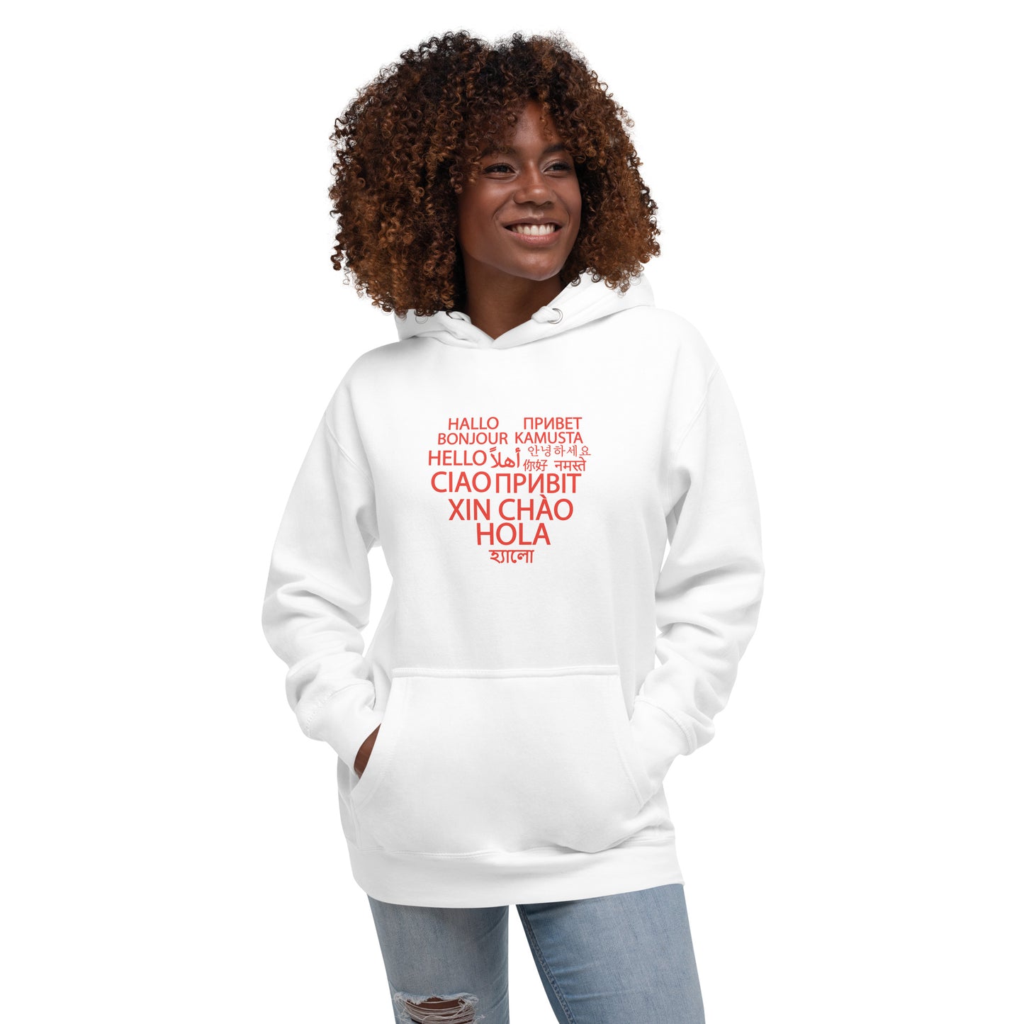 Hola sudadera con capucha