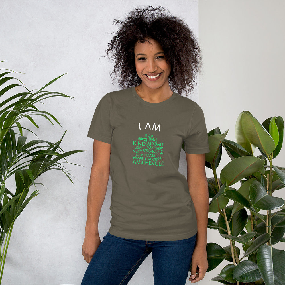 Soy una camiseta amable.
