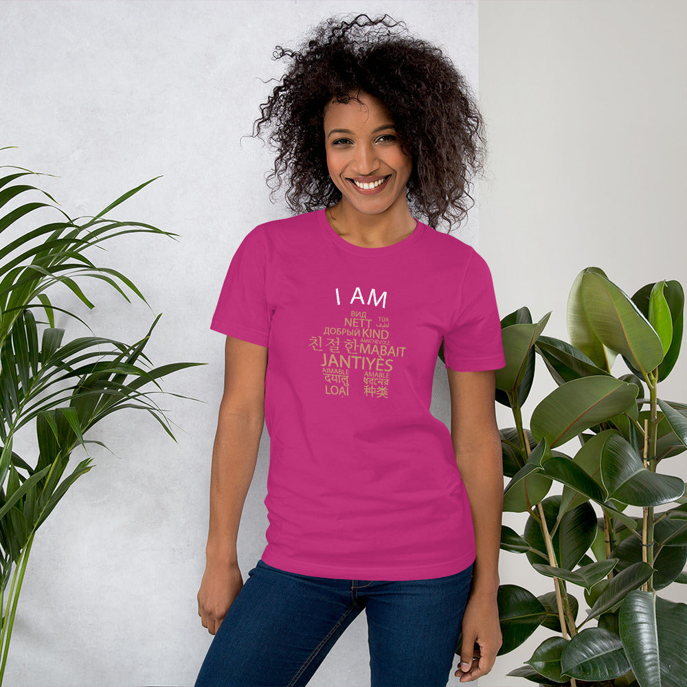Soy una camiseta amable.