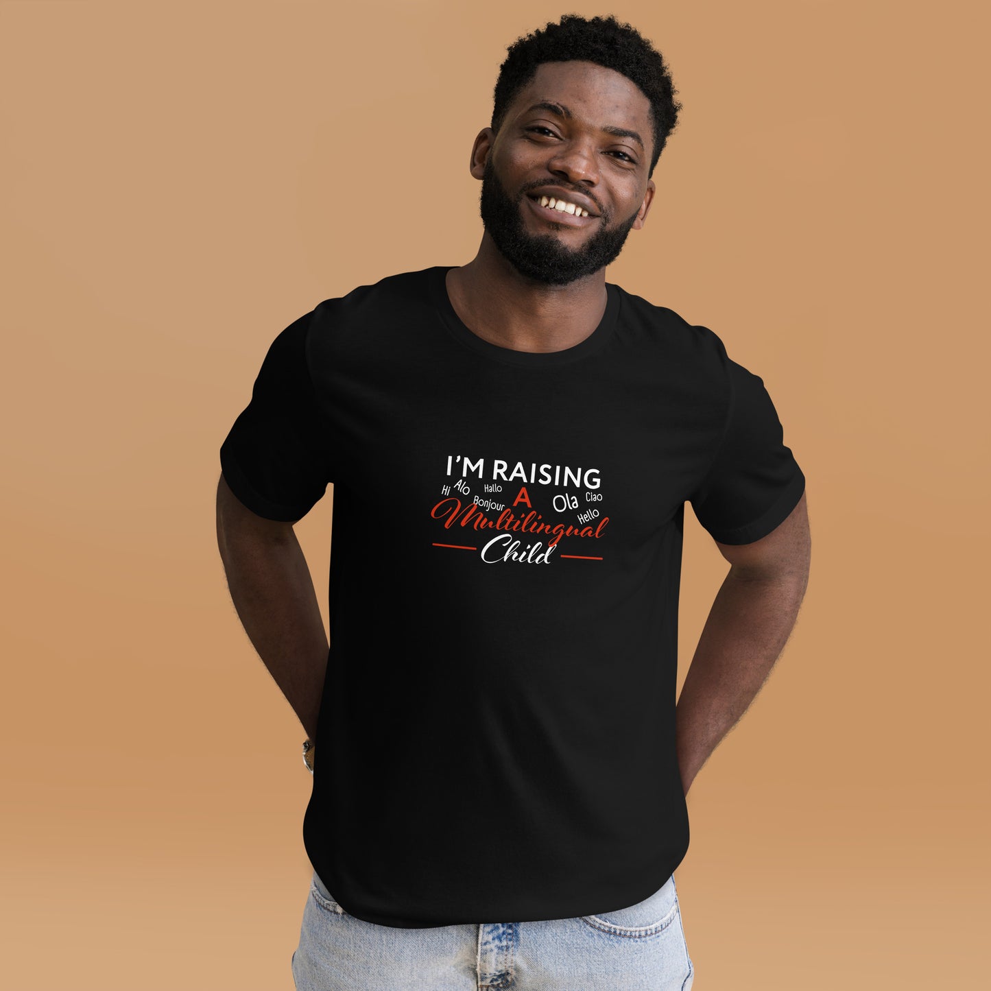 Raising Multilingual Child Unisex t-shirt.