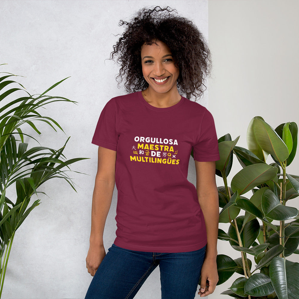 Orgullosa Maestra De Multilingues t-shirt
