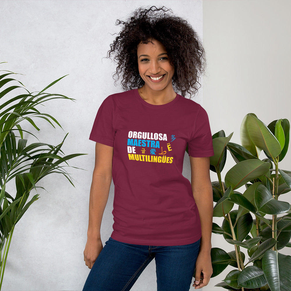 Orgullosa Maestra De Multilingues t-shirt