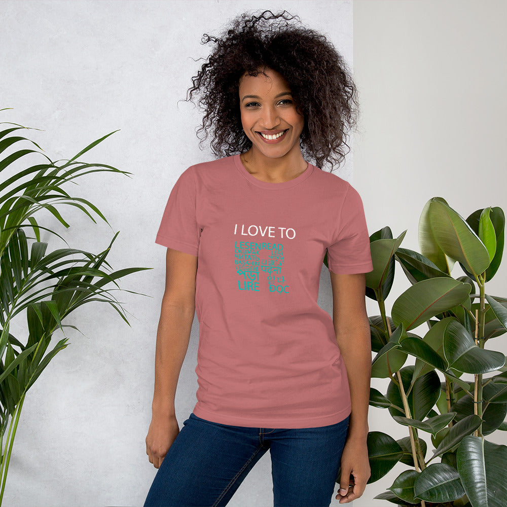 Me encanta leer la camiseta.