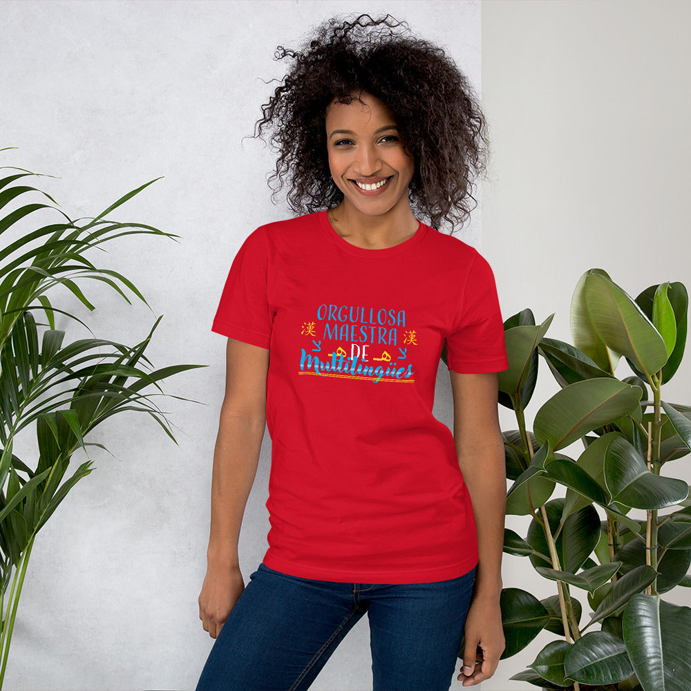 Orgullosa Maestra De Multilingues t-shirt