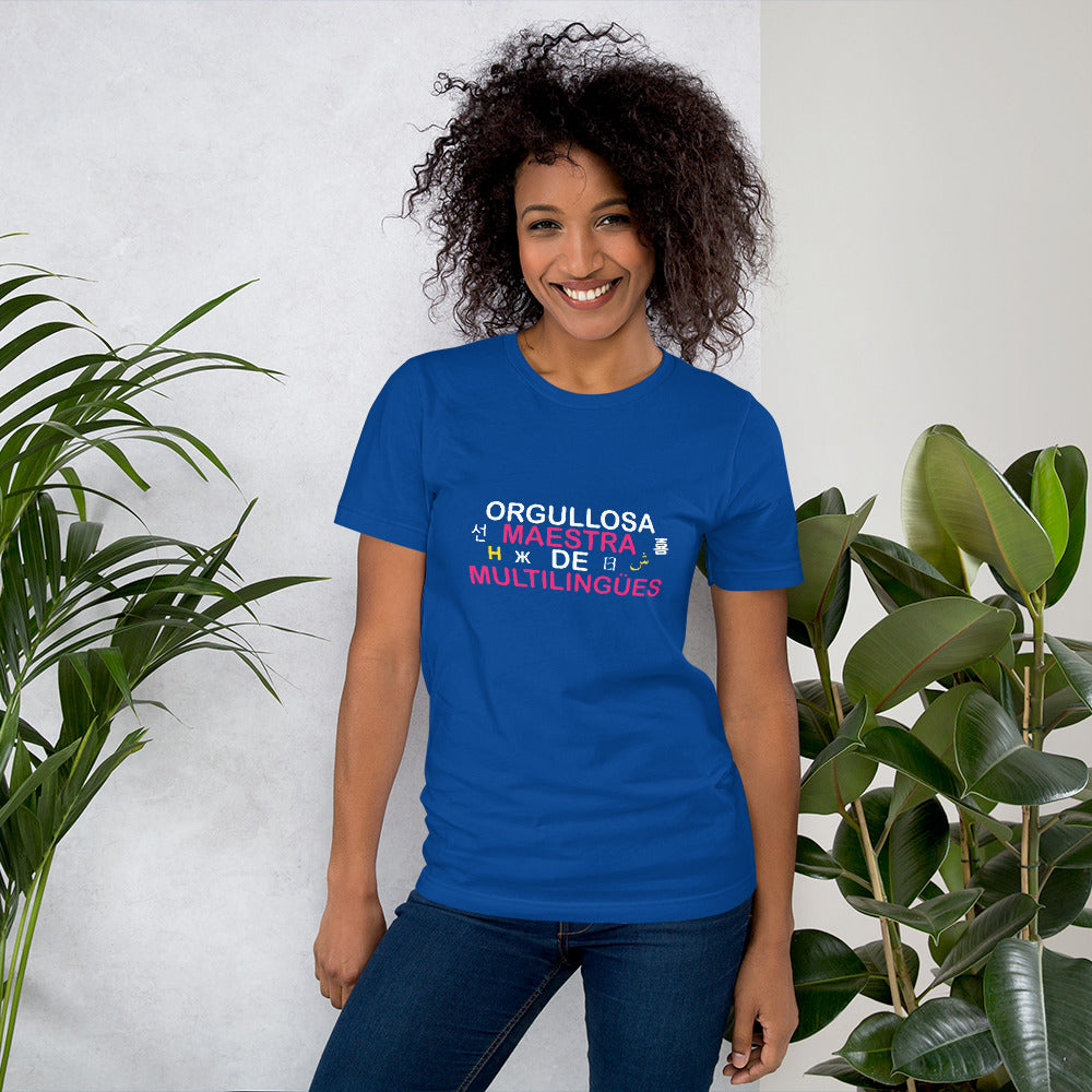 Orgullosa Maestra De multilingues t-shirt