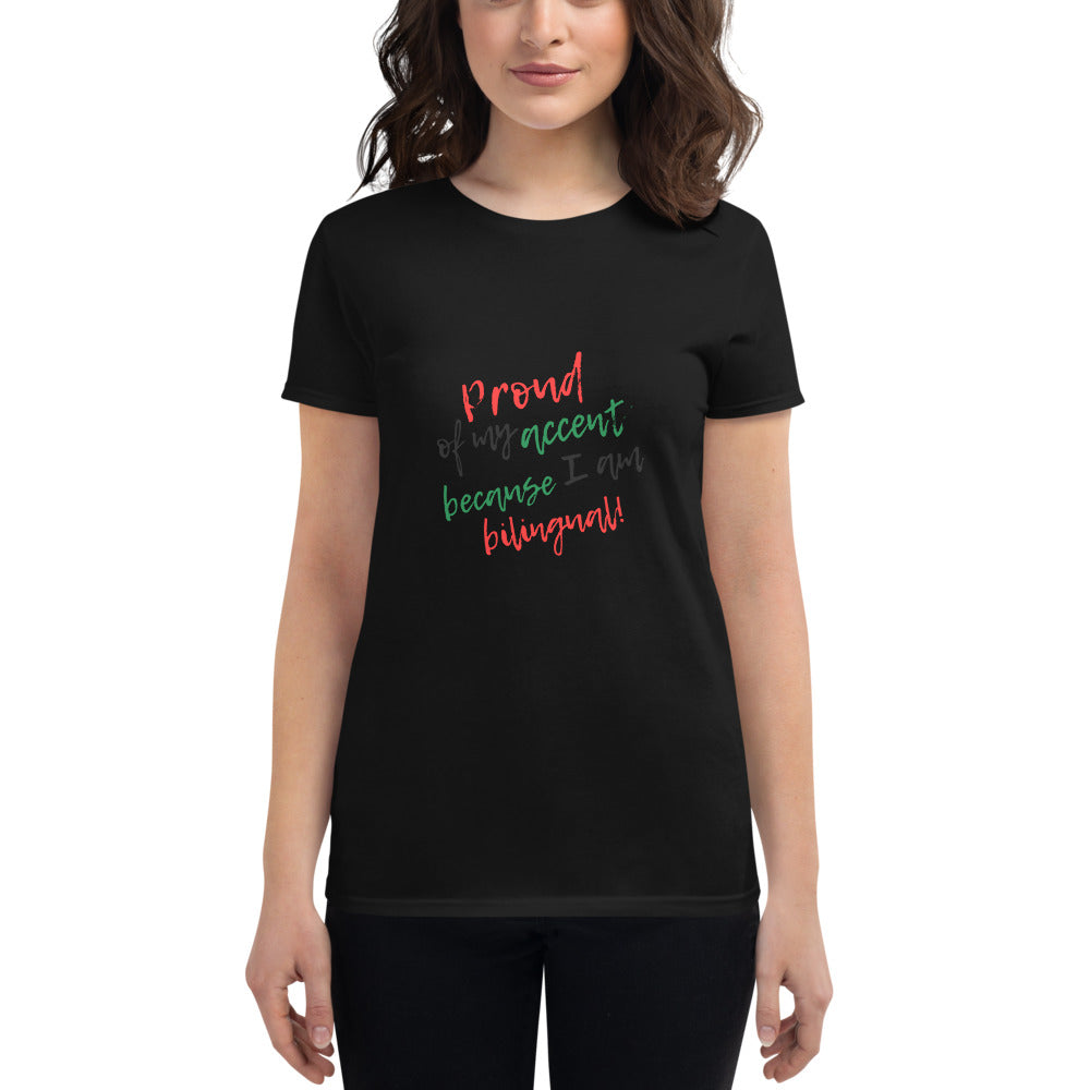 Camiseta orgullosa bilingüe