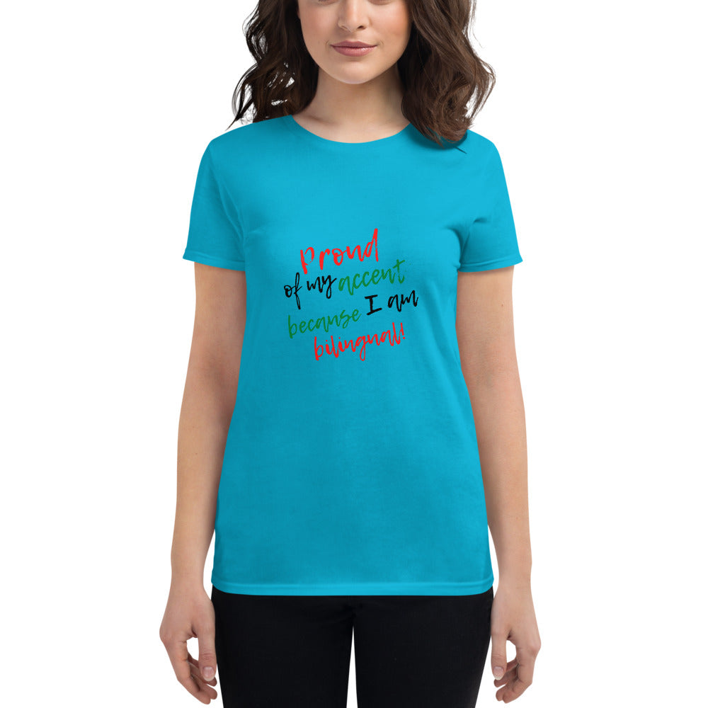 Camiseta orgullosa bilingüe
