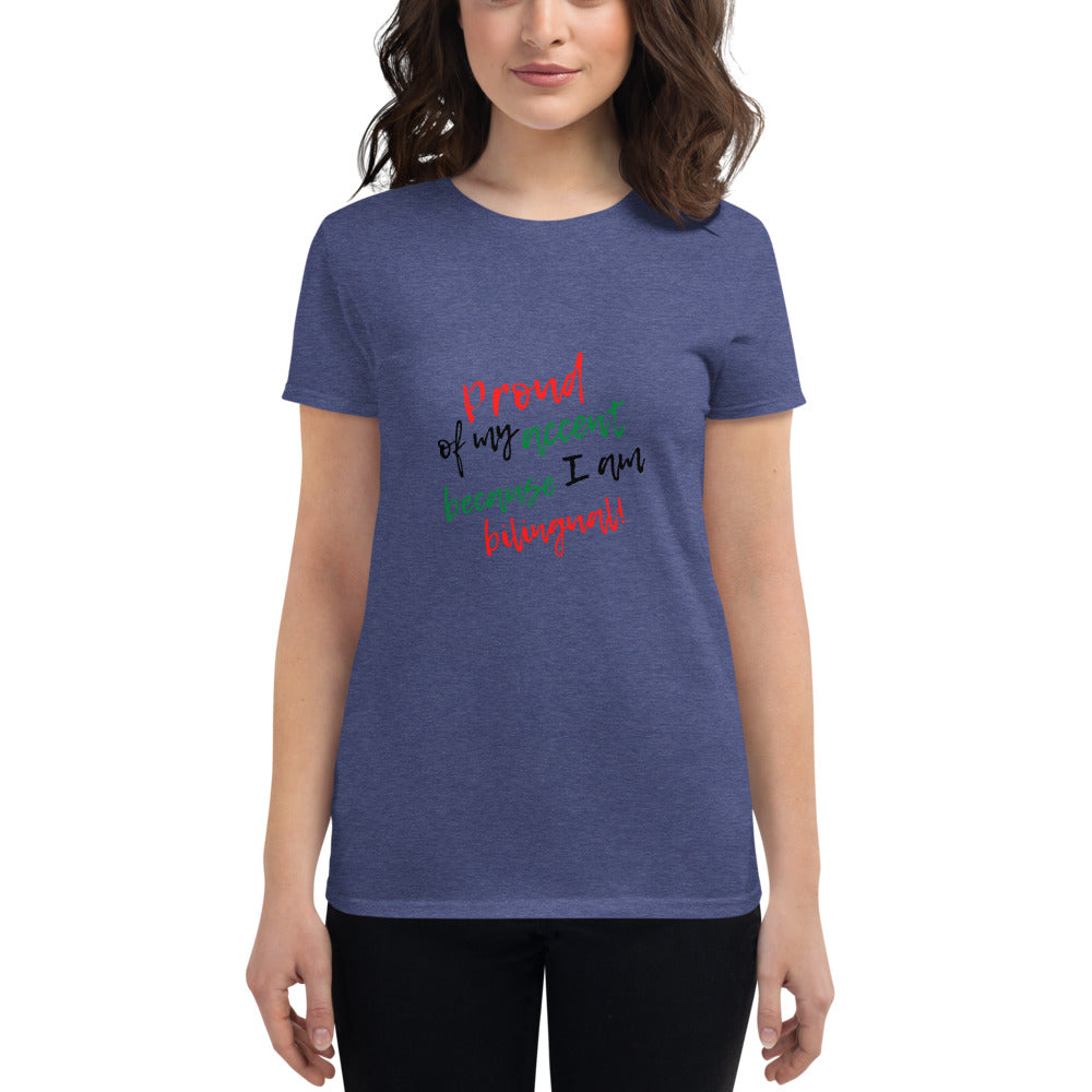 Camiseta orgullosa bilingüe