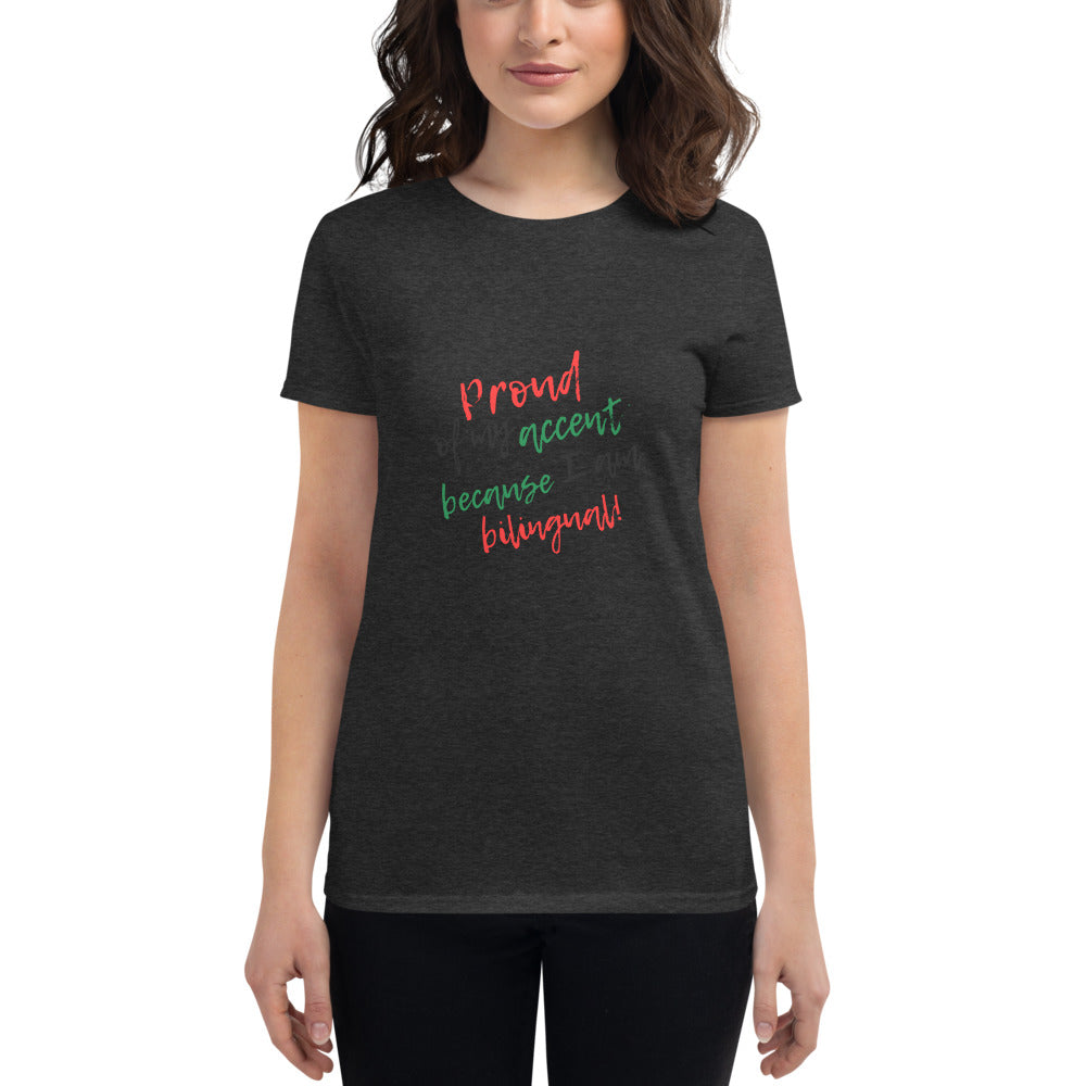 Camiseta orgullosa bilingüe