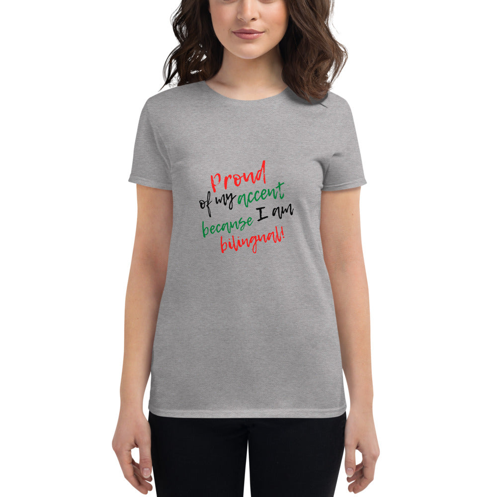 Camiseta orgullosa bilingüe