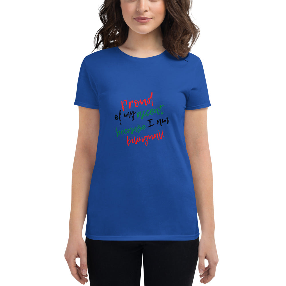 Camiseta orgullosa bilingüe