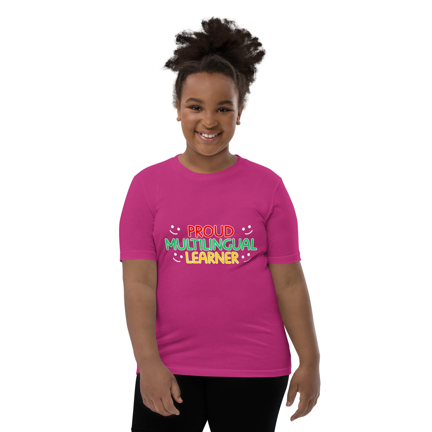 Proud Multilingual Youth Short Sleeve T-Shirt