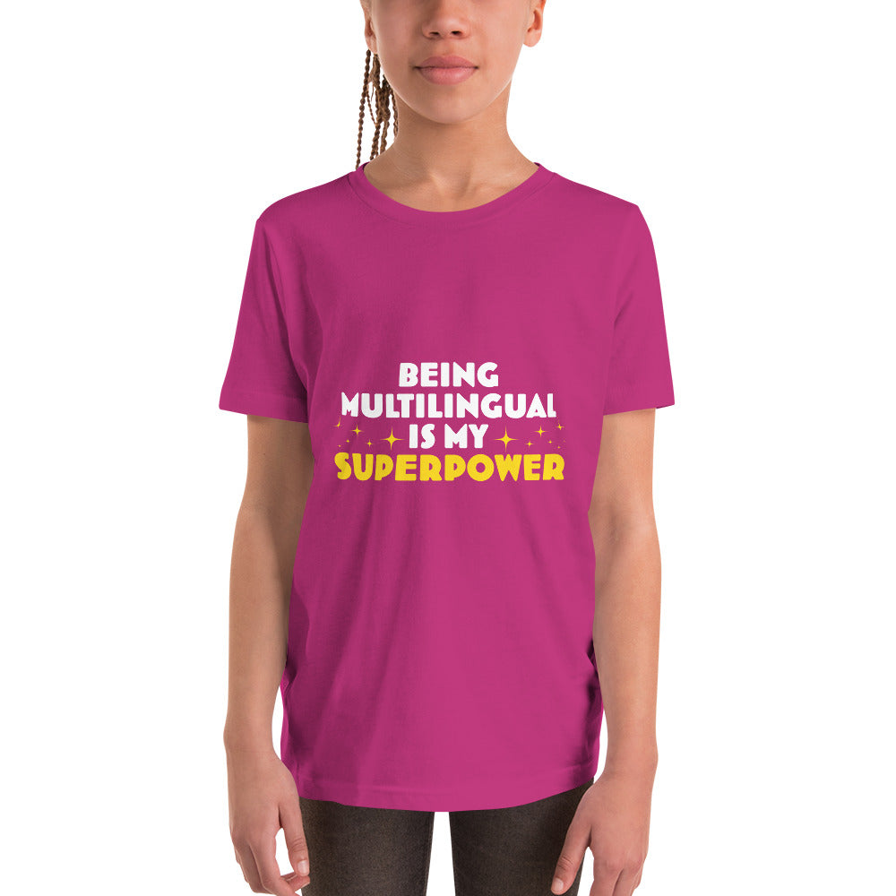 Proud Multilingual Youth Short Sleeve T-Shirt