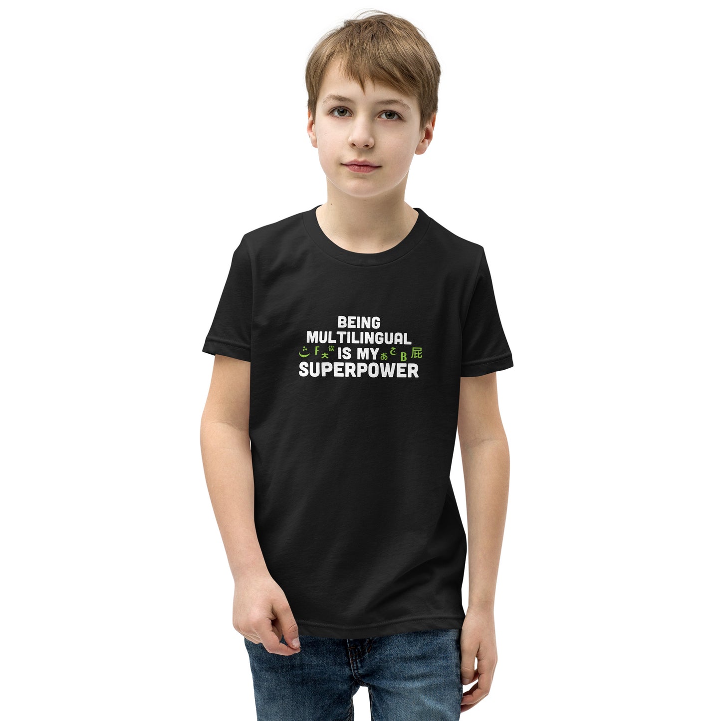 Multilingual Superpower Youth T-Shirt